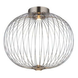 Luminosa Lighting Luminosa Galway 50Cm Globe Ceiling Light Nickel Matt Led 3000K - thumbnail 1