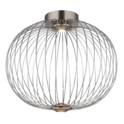 Luminosa Lighting Luminosa Galway 50Cm Globe Ceiling Light Nickel Matt Led 3000K - thumbnail 3