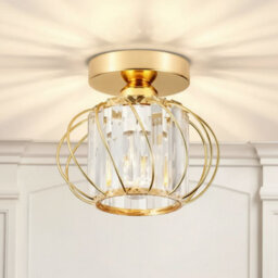 Modern Crystal Ceiling Light E27 Chandelier For Living Room,