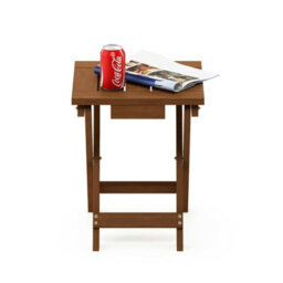 Walplus Furinno Tioman Hardwood Adirondack Folding Table In Teak Oil, Natural - thumbnail 2
