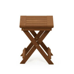 Walplus Furinno Tioman Hardwood Adirondack Folding Table In Teak Oil, Natural - thumbnail 6