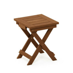 Walplus Furinno Tioman Hardwood Adirondack Folding Table In Teak Oil, Natural - thumbnail 5