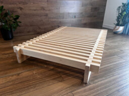Nodax Extra Strong Super King Bed Frame, Sirius F8, Solid Pine Wood, Sturdy Slats & Extra Support, 6Ft, Natural Finish - thumbnail 5