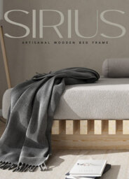 Nodax Extra Strong Super King Bed Frame, Sirius F8, Solid Pine Wood, Sturdy Slats & Extra Support, 6Ft, Natural Finish - thumbnail 2