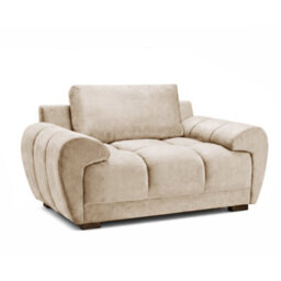 Furnishings For Less UK Zura Mocha Brown Plush Velvet Large Armchair Pillow Back Wooden Legs - thumbnail 6