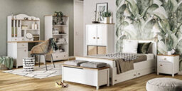 Arte Charming Children's Sideboard Cabinet (H)900mm (W)1100mm (D)420mm - Organising Storage With Two Doors And A Drawer - thumbnail 2