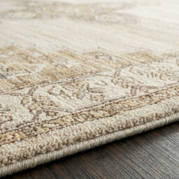 Livabliss Fifth Avenue-Vintage Brown Off-White Grey Traditional Boho Fringe Living Dining Bedroom Rug 152 X 225 Cm Easy Care, Non Shedding - thumbnail 3