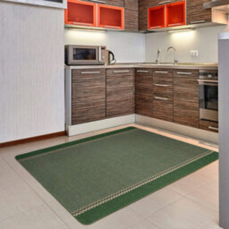 The Rugs Washable Designer Rugs & Mats Lined Bordered Design In Green   116Gr - thumbnail 6