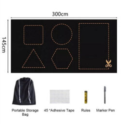 300X145Cm Portable Blackout Blind Blinds Window Easy To Stick Travel And Bedroom - thumbnail 2