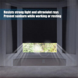 300X145Cm Portable Blackout Blind Blinds Window Easy To Stick Travel And Bedroom - thumbnail 6