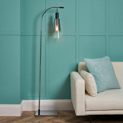 Litecraft Visconte Atrani Smoke With Ombre Shade Floor Lamp - image 1