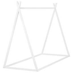 Beliani Kids Bed Teepee Pine Wood Saurat 90 X 200 Cm (Eu Single) White - thumbnail 5