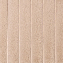 Ohs Faux Fur Ribbed Fleece Throw Over Bed Blanket Winter Warm Supersoft, Mink - 125 X 150Cm - thumbnail 5
