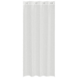 Berkfield Voile Curtains With Grommets 2 Pcs White - thumbnail 4