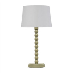 First Choice Lighting Set Of 2 Bobbin - Sage Green Table Lamp Bases - thumbnail 5