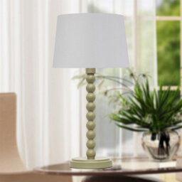 First Choice Lighting Set Of 2 Bobbin - Sage Green Table Lamp Bases - thumbnail 7