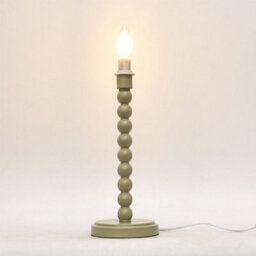 First Choice Lighting Set Of 2 Bobbin - Sage Green Table Lamp Bases - thumbnail 4
