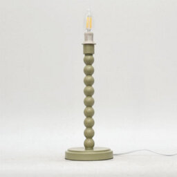 First Choice Lighting Set Of 2 Bobbin - Sage Green Table Lamp Bases - thumbnail 3