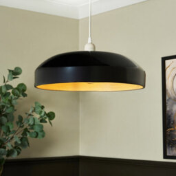Litecraft Kane Black Bamboo Easy Fit Lamp Shade