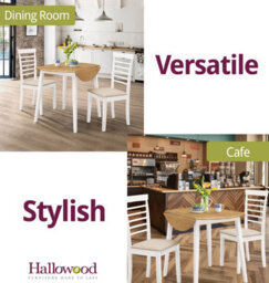 Hallowood Furniture Ledbury Wooden Chair With Fabric Seat Pad In White Painted Finish (Pair) - thumbnail 6