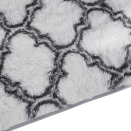Living And Home Modern Rectangle Geometric Indoor Shag Area Rugs Plush Fluffy Carpets 60X120 Cm - thumbnail 4