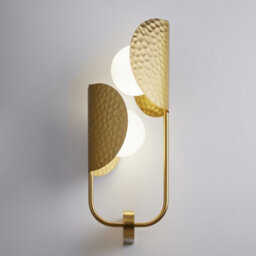 Luminosa Lighting Luminosa Tropic Ii Modern Wall Lamp Brass 2Xg9 White Shade - thumbnail 4