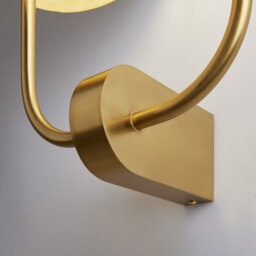 Luminosa Lighting Luminosa Tropic Ii Modern Wall Lamp Brass 2Xg9 White Shade - thumbnail 5