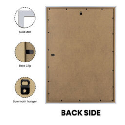 "AK Frames 22X14"" White Poster Frame - Modern Picture Frame For Wall Art, Prints And Photos - Durable And Stylish Display Frame" - thumbnail 2