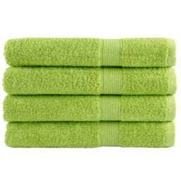 Berkfield Premium Sauna Towels Solund 4 Pcs Apple Green 80X200 Cm 600 Gsm