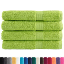 Berkfield Premium Sauna Towels Solund 4 Pcs Apple Green 80X200 Cm 600 Gsm - thumbnail 2