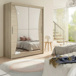 Westa Ix 150 Elegant Mirrored Sliding Sonoma Wardrobe For Contemporary Interiors - thumbnail 2