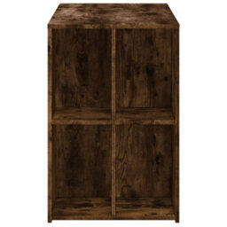 Berkfield Desk Smoked Oak 102X50X75 Cm Engineered Wood - thumbnail 5