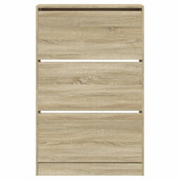Walplus Shoe Cabinet Sonoma Oak 80X21X125.5 Cm Engineered Wood - thumbnail 5