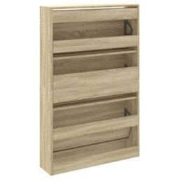 Walplus Shoe Cabinet Sonoma Oak 80X21X125.5 Cm Engineered Wood - thumbnail 7