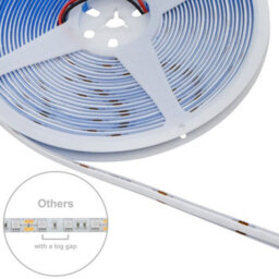 Long Life Lamps Company Blue Led Tape Strip Light 10 Metres 24V Continuous Cob Illumination Ip20 With Driver - thumbnail 4