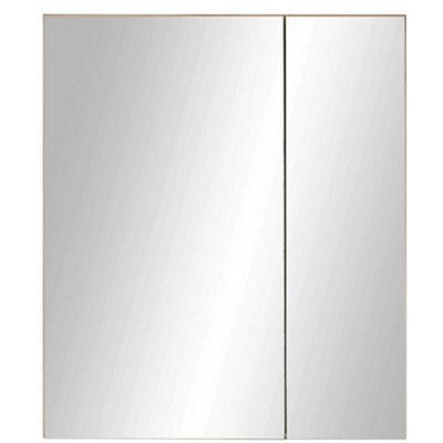 Oakham Premium Haven Brown Mirrored Cabinet - image 1