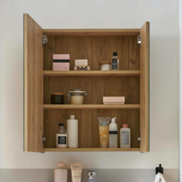 Oakham Premium Haven Brown Mirrored Cabinet - thumbnail 4