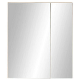 Oakham Premium Haven Brown Mirrored Cabinet