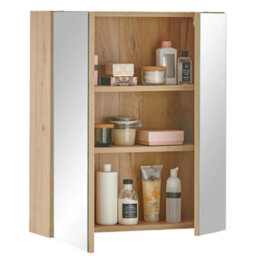 Oakham Premium Haven Brown Mirrored Cabinet - thumbnail 6