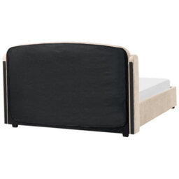 Beliani Ottoman Bed Fabric Bernay 160 X 200 Cm (Eu King Size) Taupe - thumbnail 7