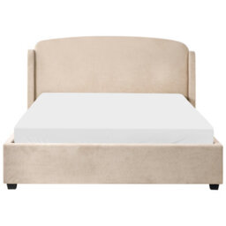 Beliani Ottoman Bed Fabric Bernay 160 X 200 Cm (Eu King Size) Taupe - thumbnail 6