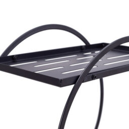 Thehotsale Metal Double-Tier Freestanding Cosmetic Organiser In Black - thumbnail 6