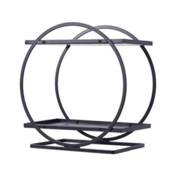 Thehotsale Metal Double-Tier Freestanding Cosmetic Organiser In Black - thumbnail 4