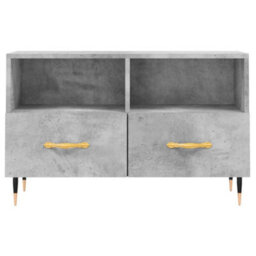 Berkfield Tv Cabinet Concrete Grey 80X36X50 Cm Engineered Wood - thumbnail 5