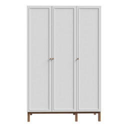 Furniture To Go Wensley 3 Door Wardrobe In Light Grey And Oak - thumbnail 2