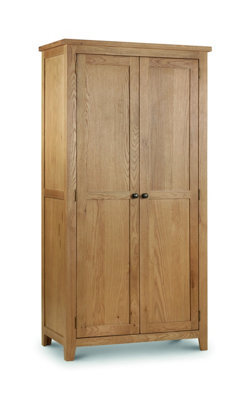 iLikeStores Stylish White Oak Wardrobe - 2 Doors