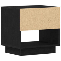 Berkfield Bedside Cabinet Black Oak 45X34X48 Cm Engineered Wood - thumbnail 8