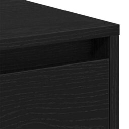 Berkfield Bedside Cabinet Black Oak 45X34X48 Cm Engineered Wood - thumbnail 9