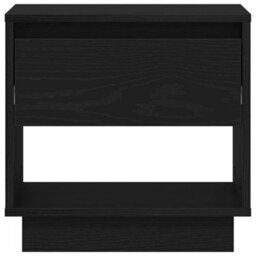 Berkfield Bedside Cabinet Black Oak 45X34X48 Cm Engineered Wood - thumbnail 6