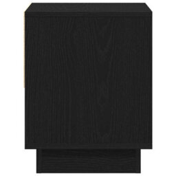 Berkfield Bedside Cabinet Black Oak 45X34X48 Cm Engineered Wood - thumbnail 7